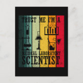 Funny Medical Labrador Tech Wissenschaftler Spaß Postkarte (Vorderseite)