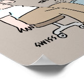 Funny Medical Office Poster Doctor Karos Reflexe (Ecke)