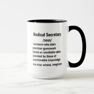 Funny Medical Secretary Definition spendet Frauen Tasse