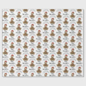 Funny Meditation Flatth in Weihnachtslicht ummante Geschenkpapier (Flach)