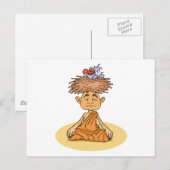 Funny Meditation Postkarte (Vorne/Hinten)