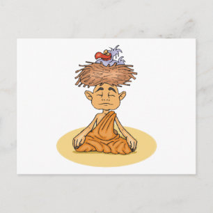 Funny Meditation Postkarte