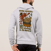 Funny Medival Meme Devil Cartoon Halloween Hoodie (Rückseite)
