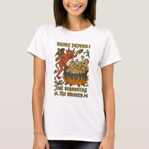 Funny Medival Meme Devil Cartoon Halloween T-Shirt