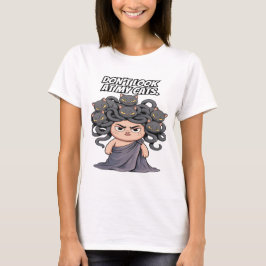 Funny Medusa Cat Lover schau meine Katzen nicht an T-Shirt