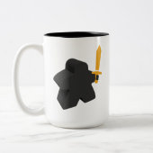 Funny Meeple Star Review Sword Board Spiel Zweifarbige Tasse (Links)