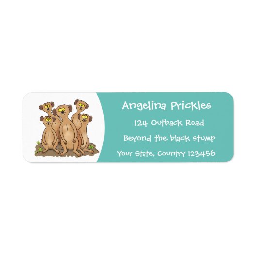 Funny meerkat Cartoon Illustration (Vorne)