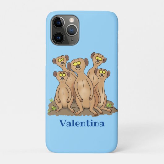 Funny meerkat Cartoon Illustration Case-Mate iPhone Hülle (Rückseite)