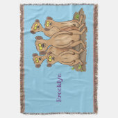 Funny meerkat Cartoon Illustration Decke (Vorderseite Vertikal)