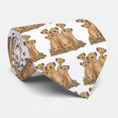 Funny meerkat Cartoon Illustration Krawatte (Gerollt)