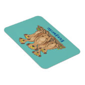 Funny meerkat Cartoon Illustration Magnet (Rechte Seite)