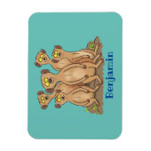 Funny meerkat Cartoon Illustration Magnet (Vertikal)