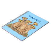 Funny meerkat Cartoon Illustration Notizblock (Linke Seite)