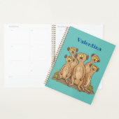 Funny meerkat Cartoon Illustration Planer (Anzeige)
