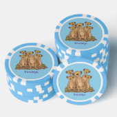 Funny meerkat Cartoon Illustration Pokerchips (Stapel)