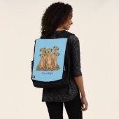 Funny meerkat Cartoon Illustration Rucksack (Ausgewaschen)