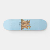 Funny meerkat Cartoon Illustration Skateboard (Horizontal)