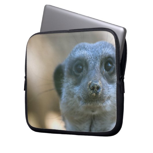 Funny Meerkat Laptopschutzhülle (Vorderseite Links)