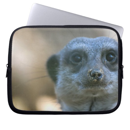 Funny Meerkat Laptopschutzhülle (Vorderseite)
