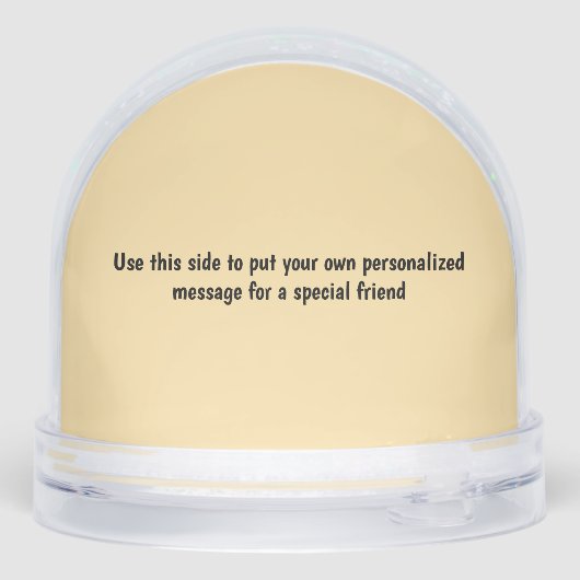 Funny Meerkat Schneekugeln (Rückseite)