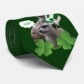Funny meerkat St Patrick's Day Krawatte (Gerollt)