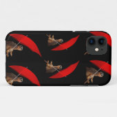 Funny Meerkat Under Umbrella Pattern, Case-Mate iPhone Hülle (Rückseite (Horizontal))