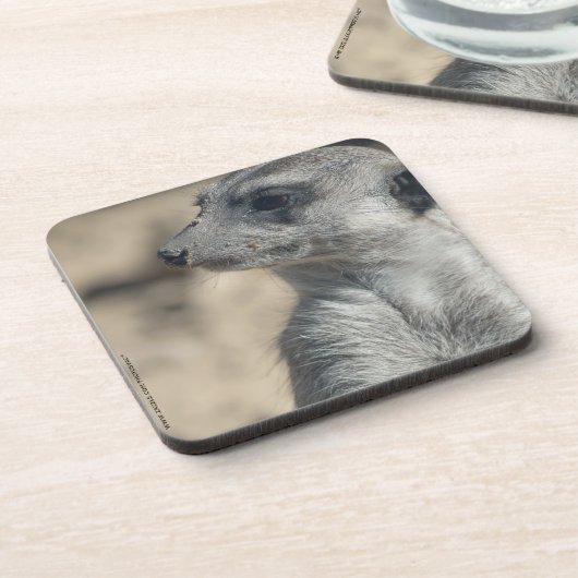 Funny Meerkat Untersetzer (Linke Seite)