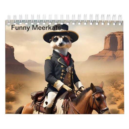 Funny Meerkats, die das Außergewöhnliche tun, Kalender (Titelbild)