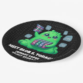 Funny Meet Blob S. Torage Binary Background Pappteller (Schrägansicht)