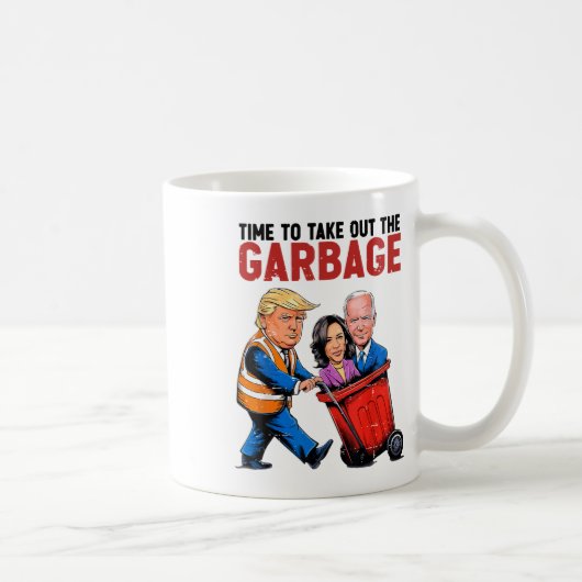 Funny Mega Trump Präsident 2024 Zeit, um G Kaffeetasse (Rechts)