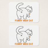 Funny Meh Cat (Vorne & Hinten)