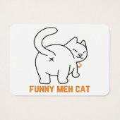 Funny Meh Cat (Rückseite)
