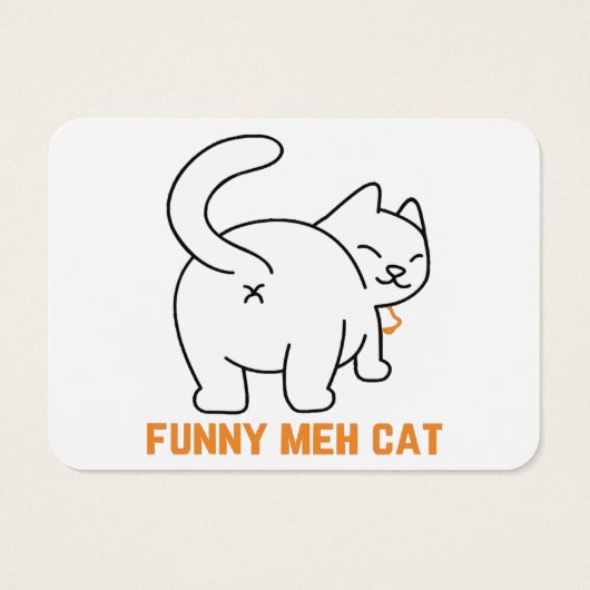 Funny Meh Cat (Rückseite)