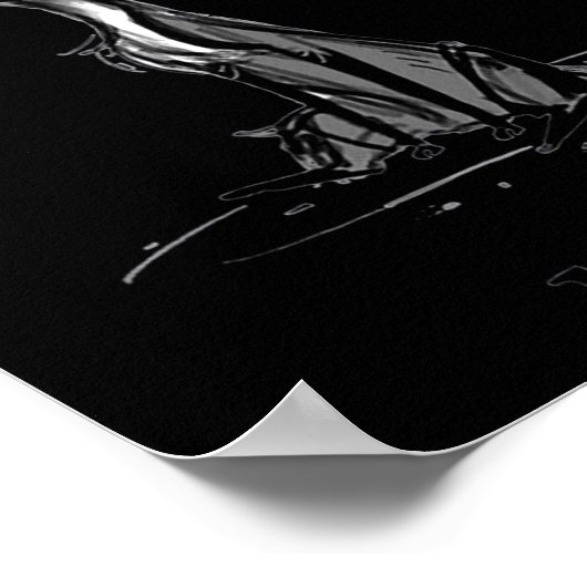 Funny Meh Cat Gift For Cat Lovers  Poster (Ecke)