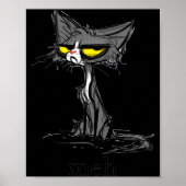 Funny Meh Cat Gift For Cat Lovers  Poster (Vorne)