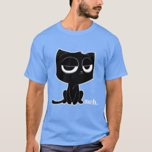 Funny Meh Cat Unbeeindruckter Cat Junge T-Shirt
