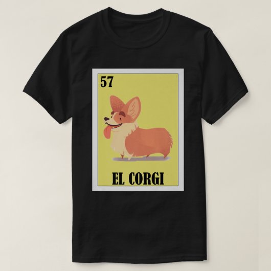 Funny Meican Hunde Designel Corgi-1125 T-Shirt (Design vorne)
