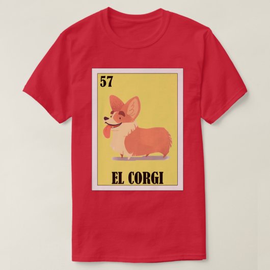 Funny Meican Hunde Designel Corgi-1126 T-Shirt (Design vorne)
