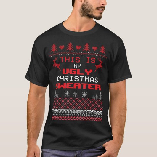 Funny mein hässlicher Weihnachts-Süßigkeiten-T - S T-Shirt (Vorderseite)