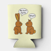 Funny mein Hintern Hurts Bunnies Dosenkühler (Rückseite)