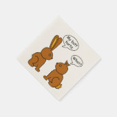 Funny mein Hintern Hurts Bunnies Serviette (Ecke)