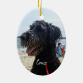 Funny Mein Hund ist klüger als dein Ehrenstudent Keramik Ornament (Hinten)