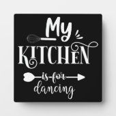 Funny meine Küche ist zum Tanzen da Fotoplatte (Vorderseite)