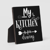 Funny meine Küche ist zum Tanzen da Fotoplatte (Vorderseite)