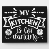 Funny meine Küche ist zum Tanzen da Fotoplatte (Vorderseite)