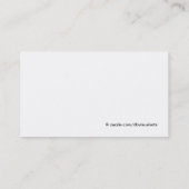 Funny Meining Cat Business Card Visitenkarte (Rückseite)