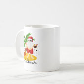 Funny Mele Kalikimaka Aloha Christmas Hawaiian San Kaffeetasse (Vorderseite Links)