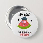 Funny Melon Pun Abschluss Button (Vorne & Hinten)