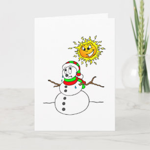 Funny Melting Snowman Weihnachtswitz Weihnachten W