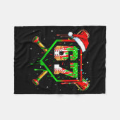 Funny Meme 67 Christmas Baseball Ice Cream Men Boy Fleecedecke (Vorderseite (Horizontal))